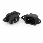 Panel Mount AC Inlet Power Plug Socket 2