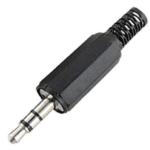 Audio Plug 3.5mm Stereo ( Plastic Casing )