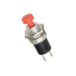Round Press button Switch On/Off N/C 7mm 2Pin RED