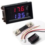 DC 100V 10A Voltmeter Ammeter display Blue + Red LED
