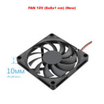 FAN 12V (8x8x2.1 cm) 2pin (New)