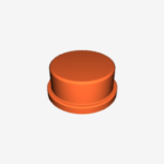 Press Button cap 4x4 Orange