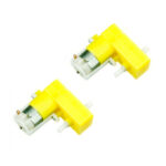 L Shape DC Motors Pair 90 Degree