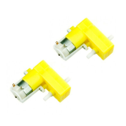 L Shape DC Motors Pair 90 Degree