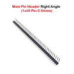 Pin Header male (2.54mm) 1X40 Right Angle