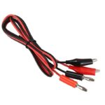 Banana Plug to Crocodile Alligator Clip Test Probe Cable 1m