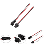 JST Connector Cable Set Male & Female with 22AWG Wires (2Pin -10cm Pair)