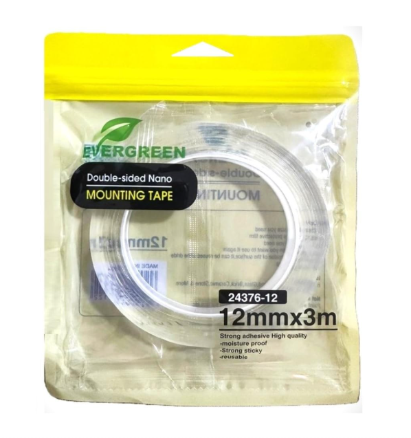 Evergreen Double Face Mounting Tape 12mm x 3m
