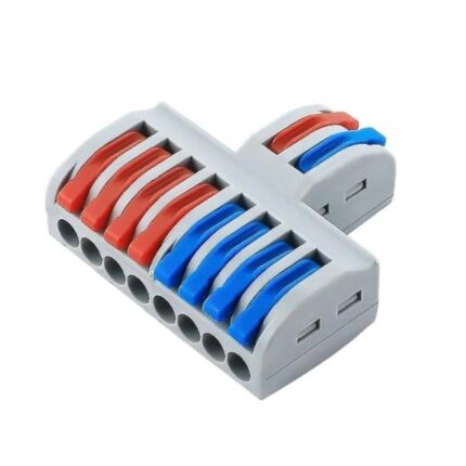 WAGO SPL-82 Panel-Mount Wire Connector 2 In 8 Out