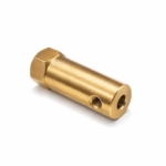 4mm Brass Hex Coupling Large