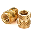M4 Knurled Brass Threaded Insert Nut