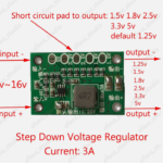 DC-DC Buck Step-down Converter 1.25V 1.5V 1.8V 2.5V 3.3V 5V 3A Voltage Regulator