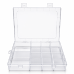 Plastic Box 14 grid Slots Clear