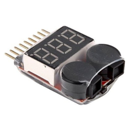 Li-Po 1-8S Voltage Tester with Buzzer Alarm