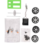 DIY Solar-Powered Robot Car Kit with four wheels